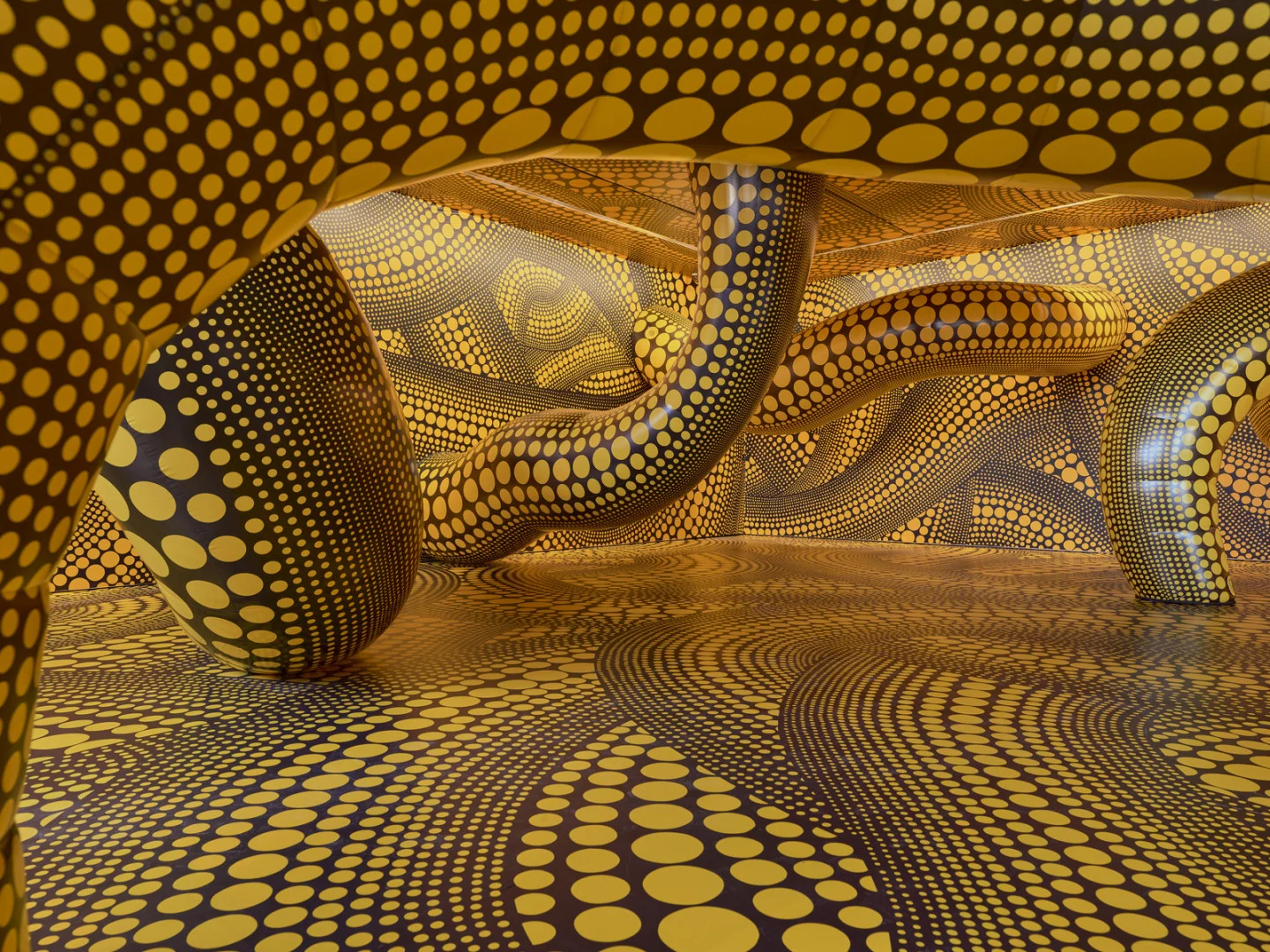 The Hope of the Polka Dots Buried in Infinity Will Eternally Cover the Universe by Yayoi Kusama